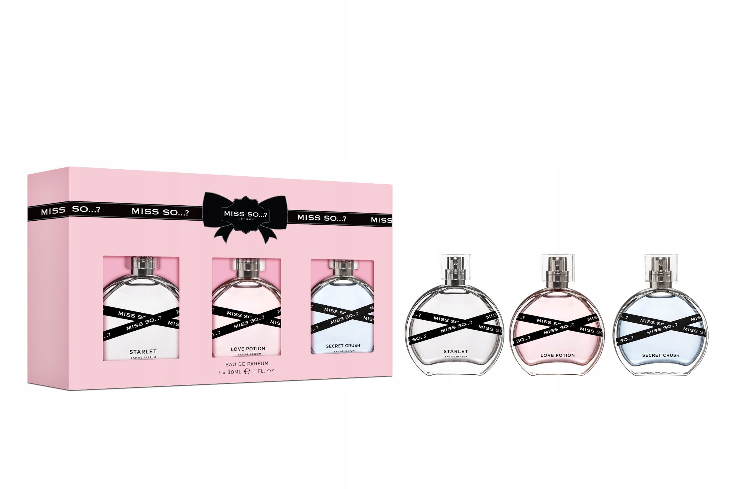Miss So? London Dárková sada – Parfémované vody 3 x 30 ml