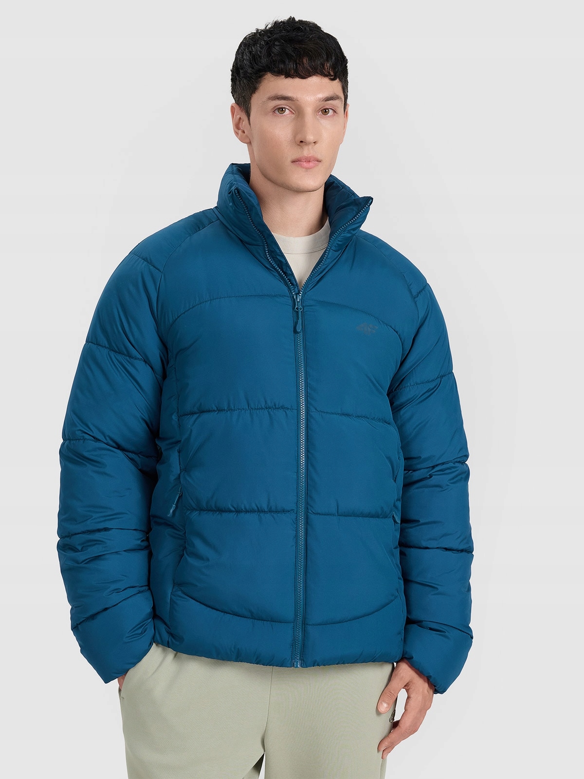 4F Pánská treková bunda tmavě modrá S