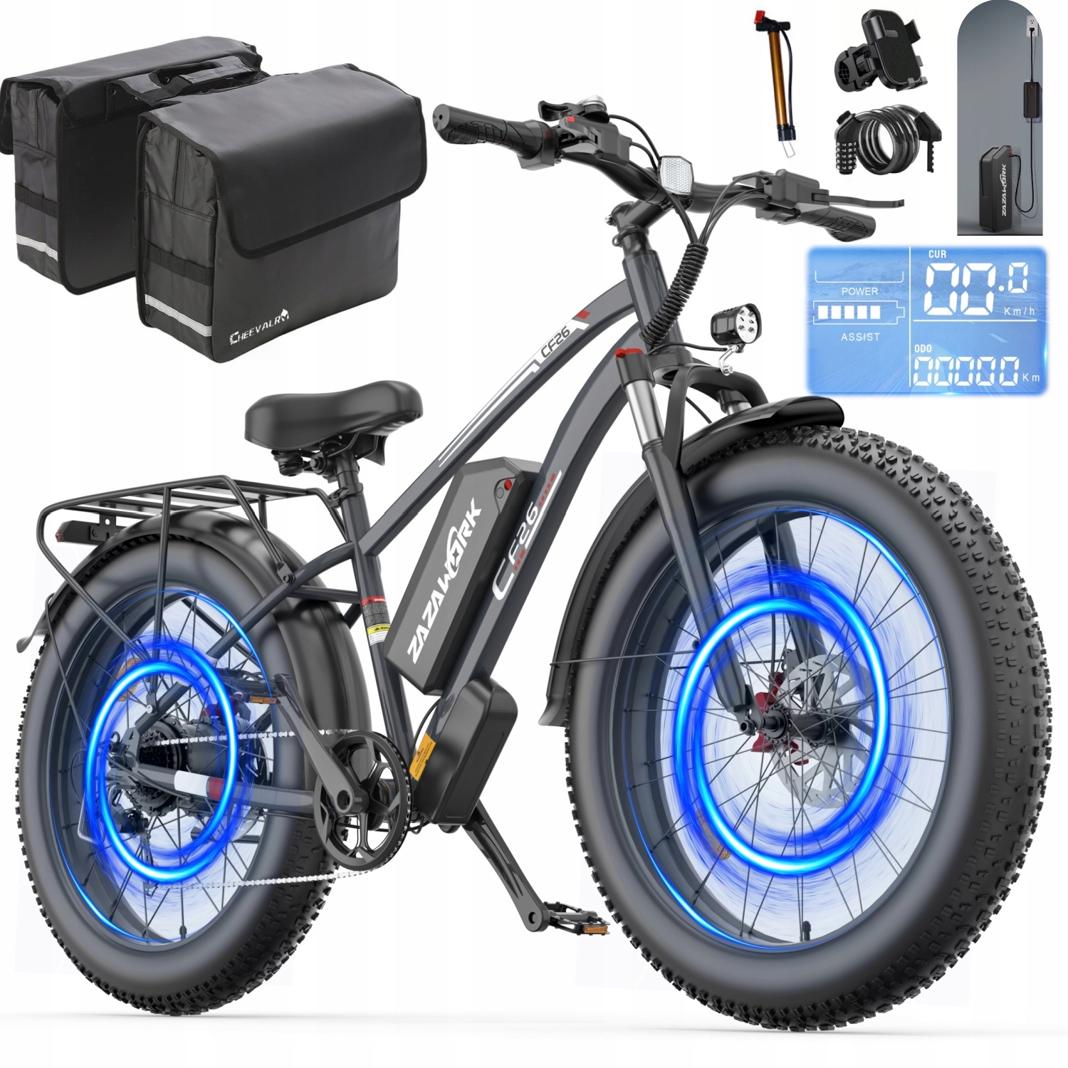 Elektrické terénní vozidlo Zazawork CF26 1500W 48V 20AH 50KM/H 120km