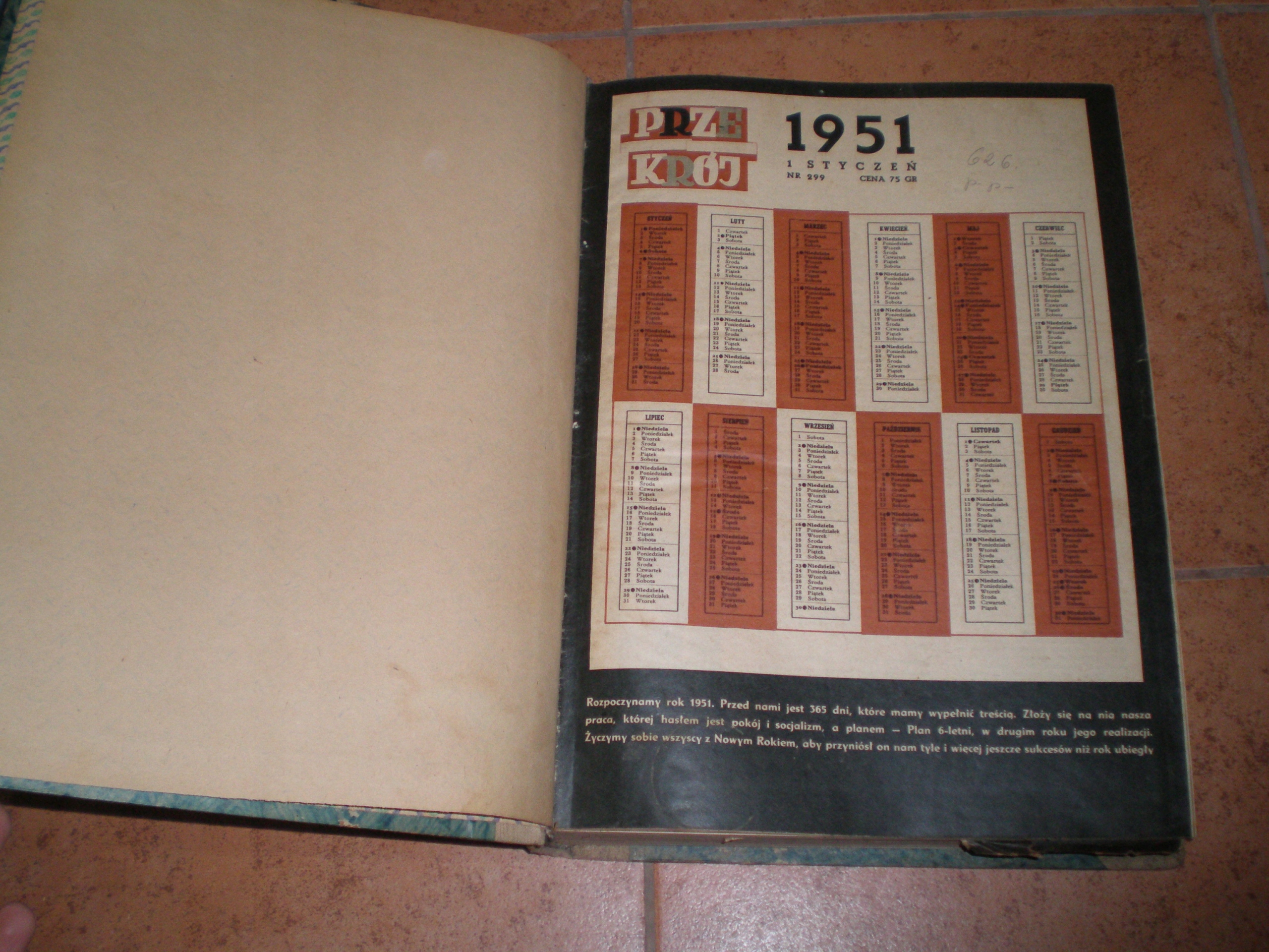 Przekrój 1951 oprawiony rocznik