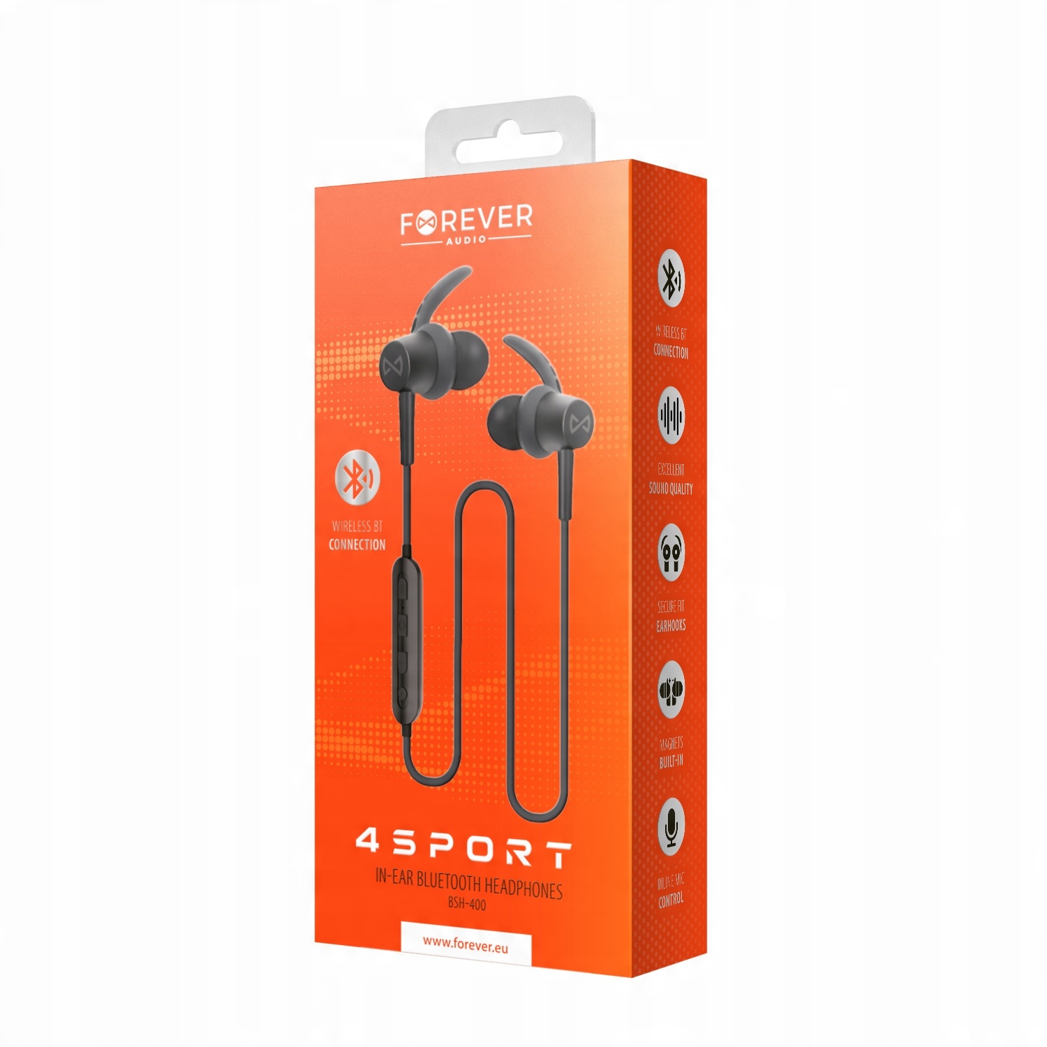 

Słuchawki bluetooth bezprzewodowe Forever 4Sport