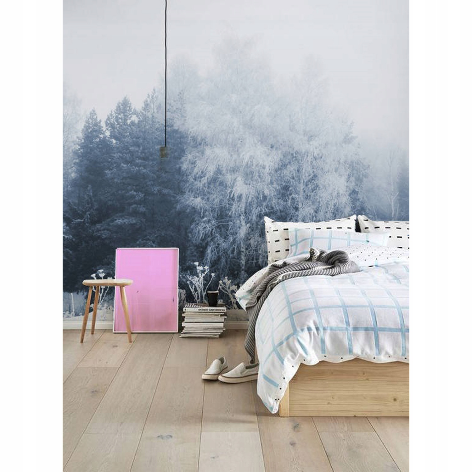 

Fototapeta ścienna Zimowy krajobraz lasu 416x254cm