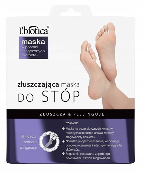 

L'Biotica maska złuszczająca do stóp skarpeta 40ml