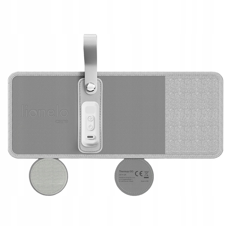 PRZENOŚNY PODGRZEWACZ DO BUTELEK LIONELO THERMUP Kod producenta LOC-THERMUP GO GREY SILVER