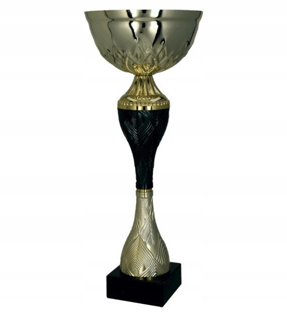 Puchar metalowy złoto-czarny 26cm