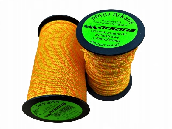 

sznurek brukarski murarski pes 1,8mm/100m kolor