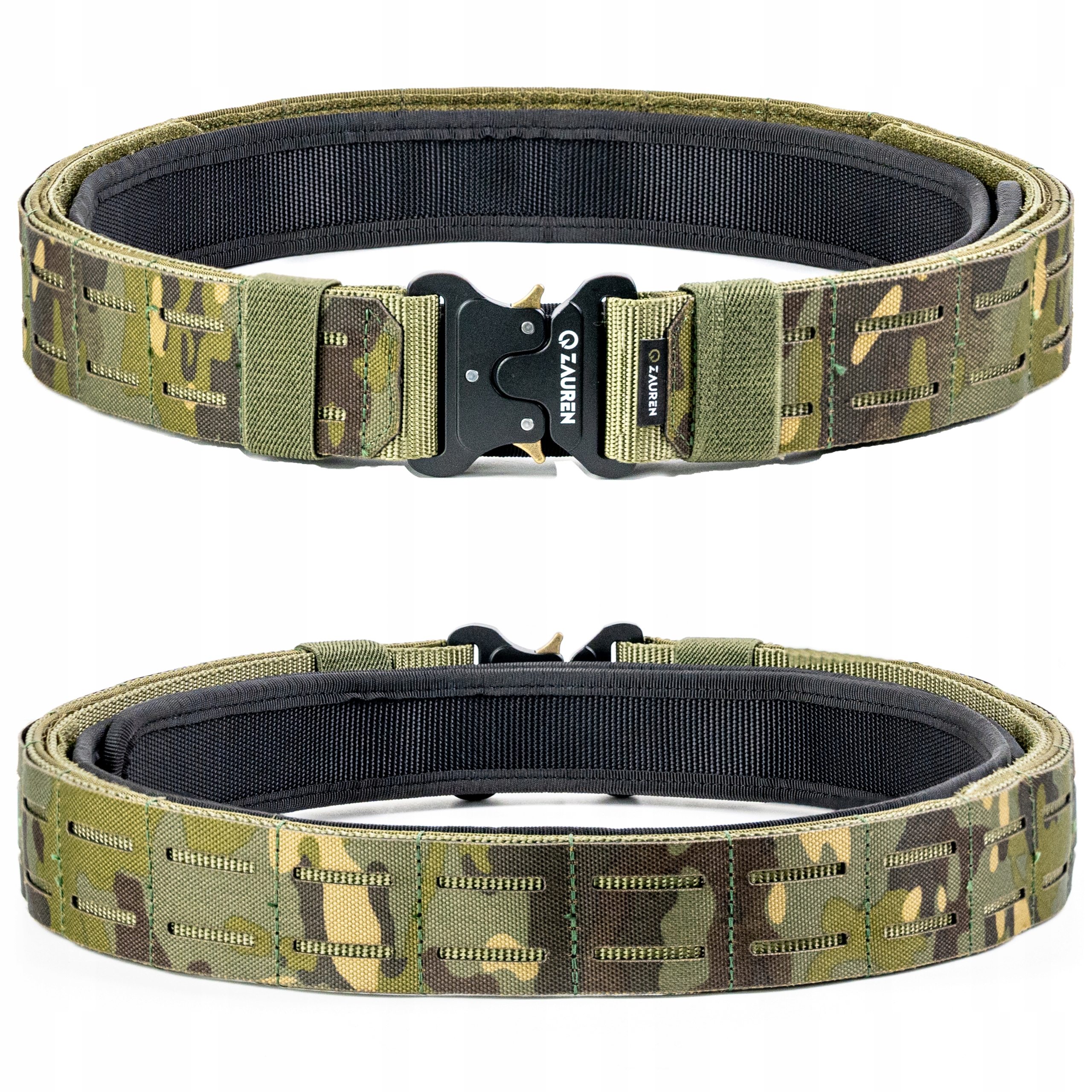 Pas taktyczny do spodni Molle podwójny sztywny z pasem wewnętrznym podpasem