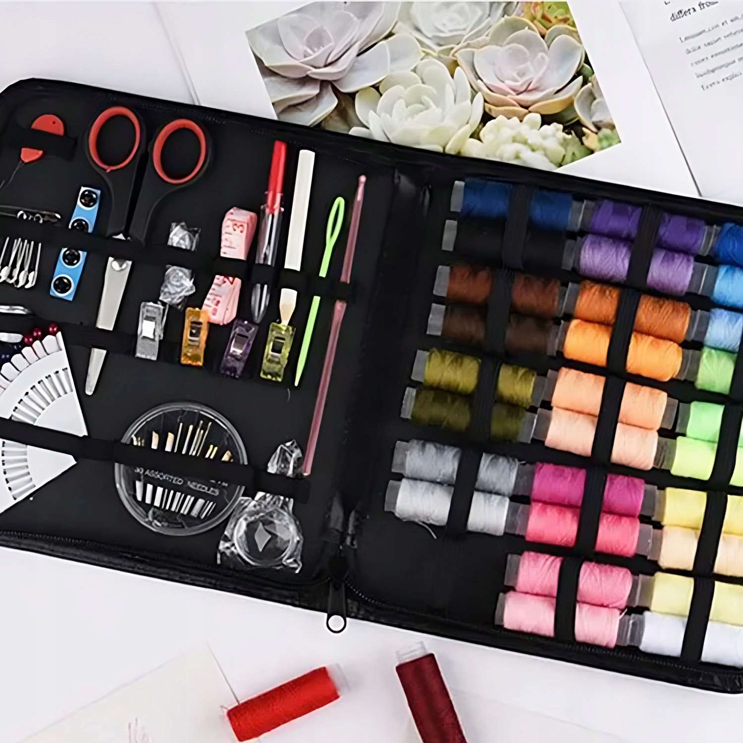 ZESTAW KRAWIECKI PRZYBORNIK DO SZYCIA NICI 112 EL Marka Inna