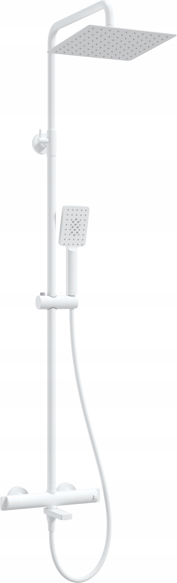 Dešťová sprcha s termostatickou vanovou baterií a sprchovým sloupem Deante