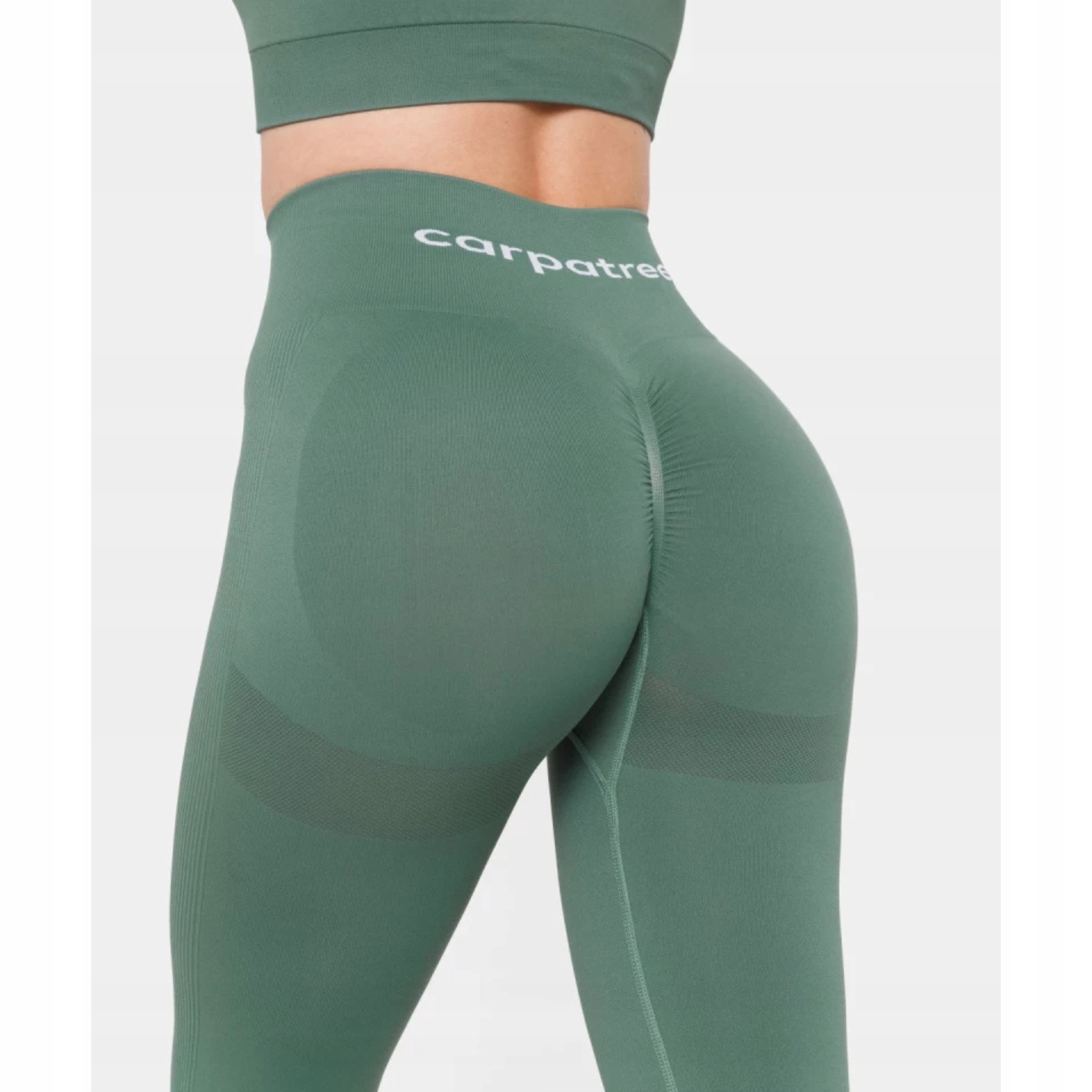 Legginsy sportowe treningowe długie Allure Seamless Carpatree L zielony