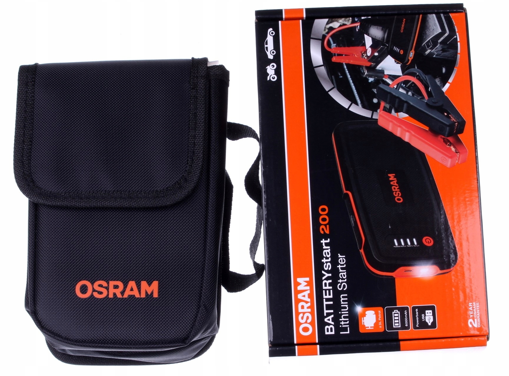 OSRAM BATTERYstart 200 Rozruch 500A 12V Motocykl Samochód Powerbank — miniatura 12