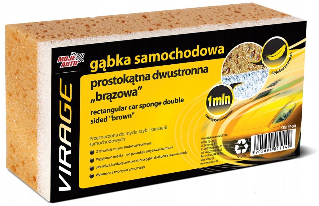 

Moje Auto Gąbka Samochodowa Do Mycia Dwustronna
