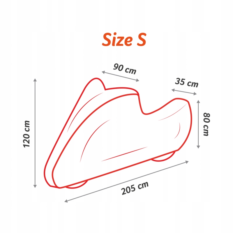 POLSKI POKROWIEC NA MOTOCYKL PROTECTOR ROZMIAR S Producent Carpassion