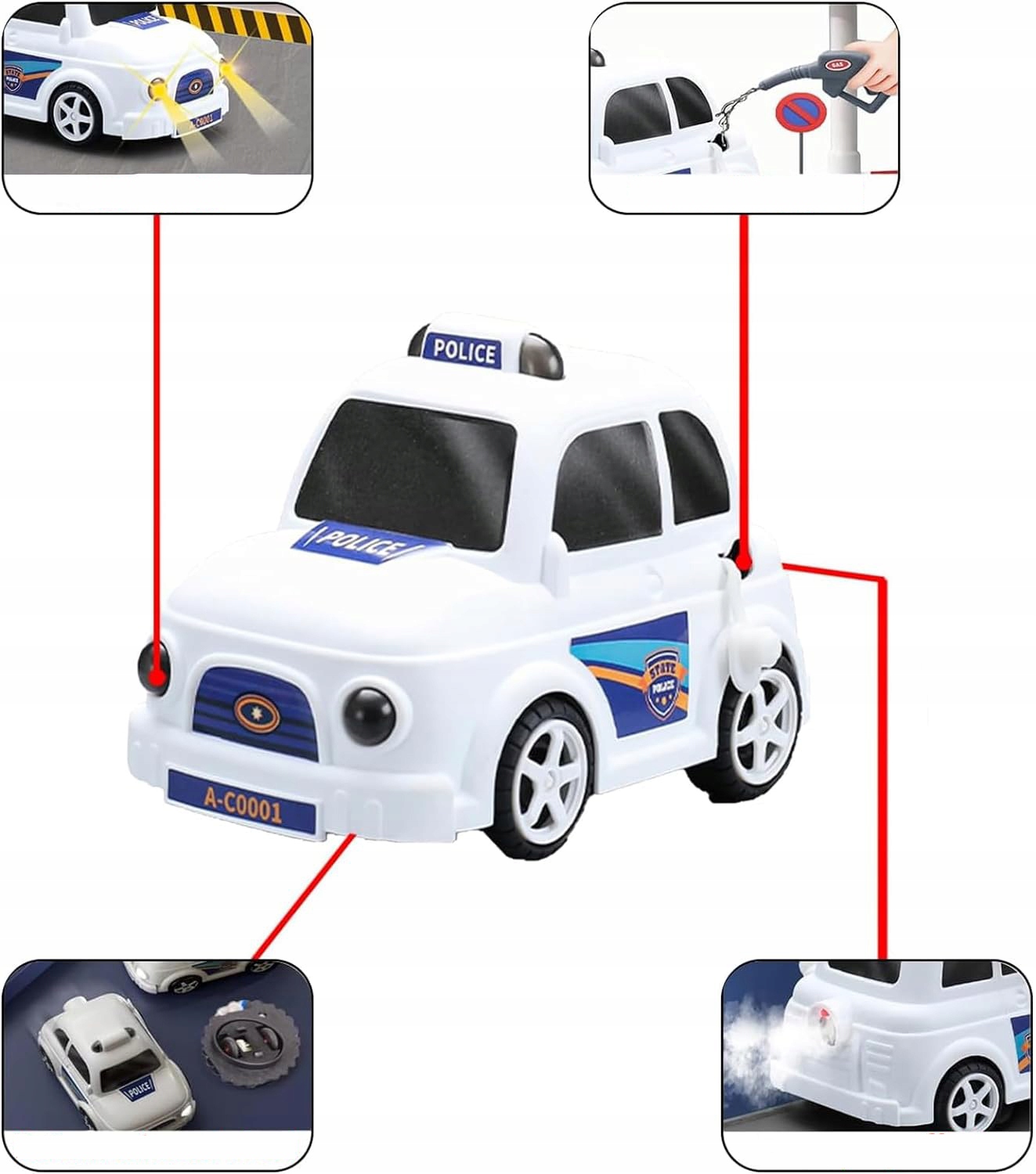 POLICJA RADIOWÓZ AUTO SAMOCHÓD POLICYJNY STACJA Marka bez marki