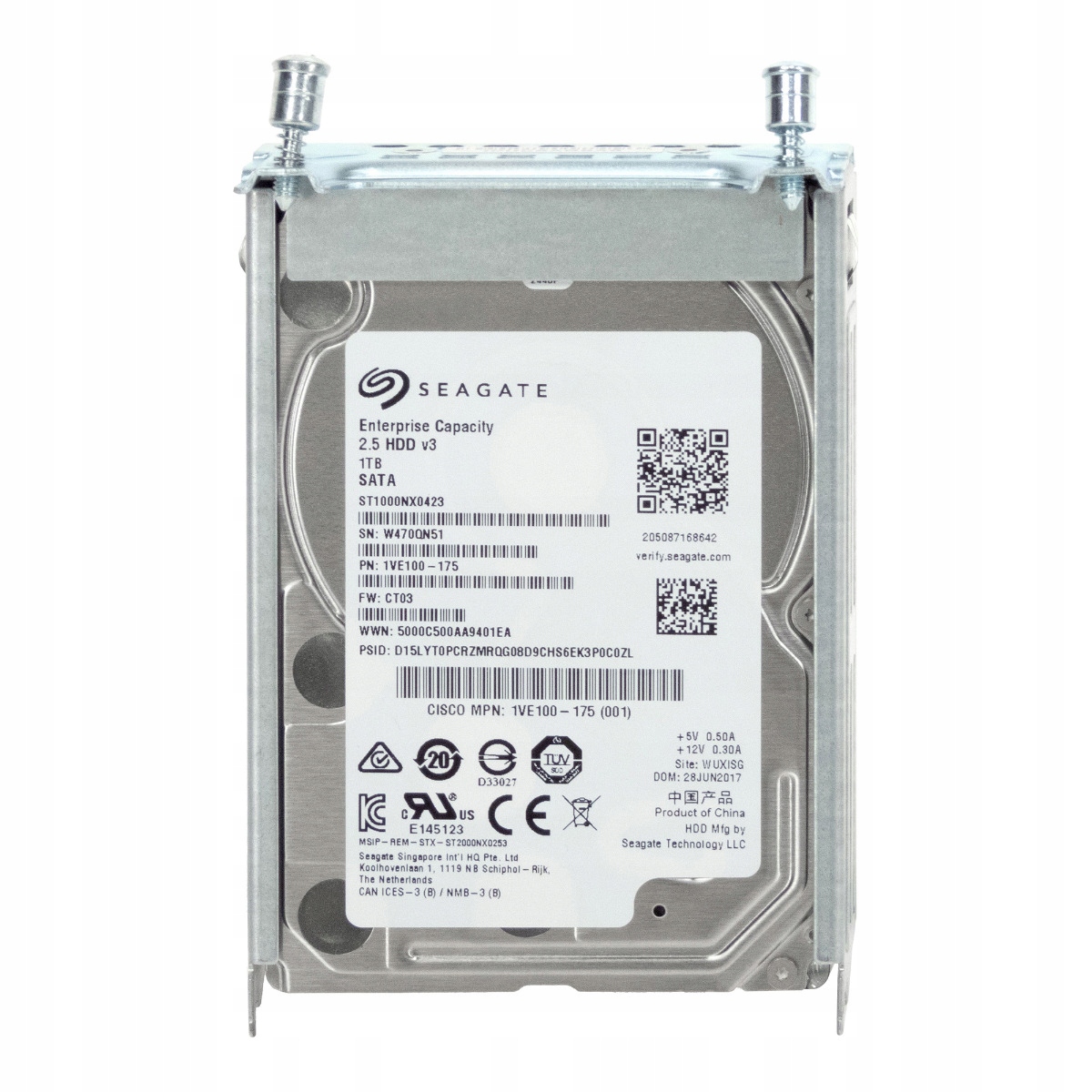 Cisco E100S-HDD-SATA1T 1TB 7.2K 128MB Sata III 2.5'' ST1000NX0423