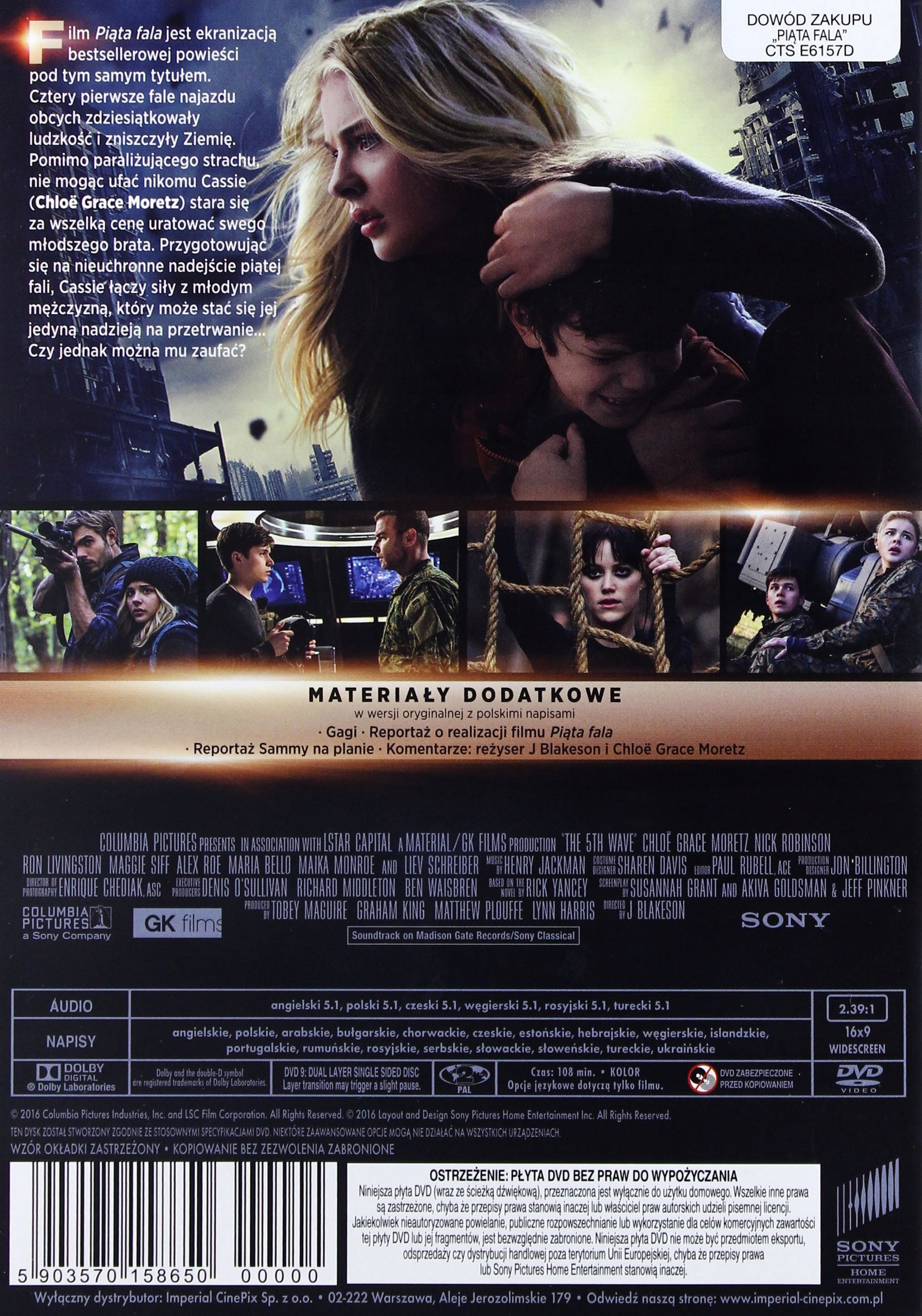 PIĄTA FALA (DVD) Gatunek przygodowe