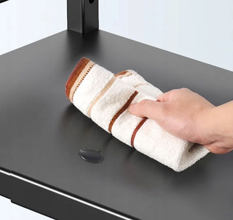 PÓŁKA REGULOWANA PODWÓJNA STOJAK DO KUCHNI NA MIKROFALÓWKĘ + 6 HACZYKÓW Głębokość mebla 36 cm