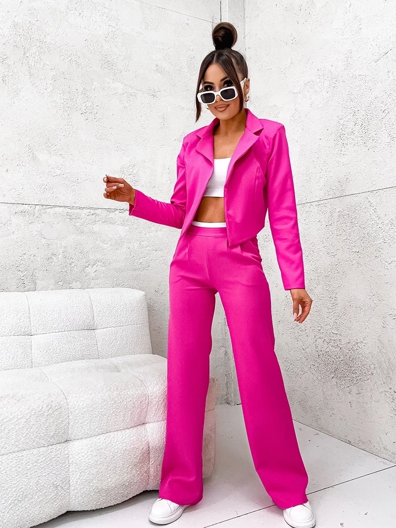 Souprava Sako A Kalhoty 8263 Fuchsiová XL (42)