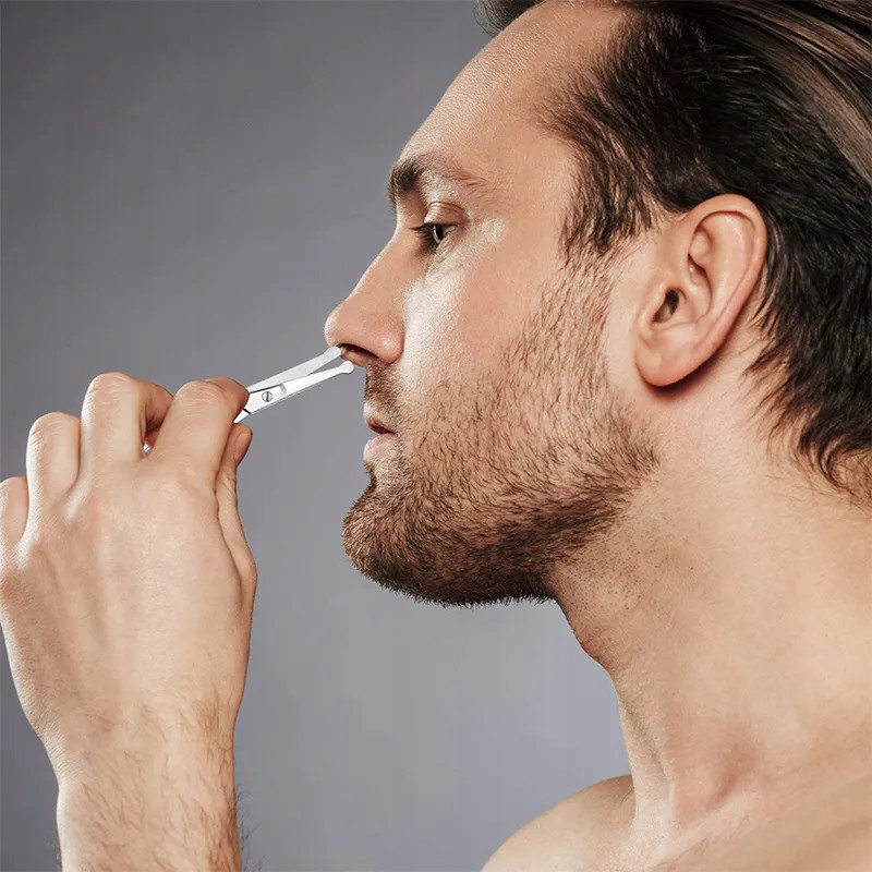 ZAOKRĄGLONE NOŻYCZKI DO WŁOSÓW W NOSIE Z NOSA I USZU STAL STALOWE WŁOSKÓW Rodzaj nożyczki