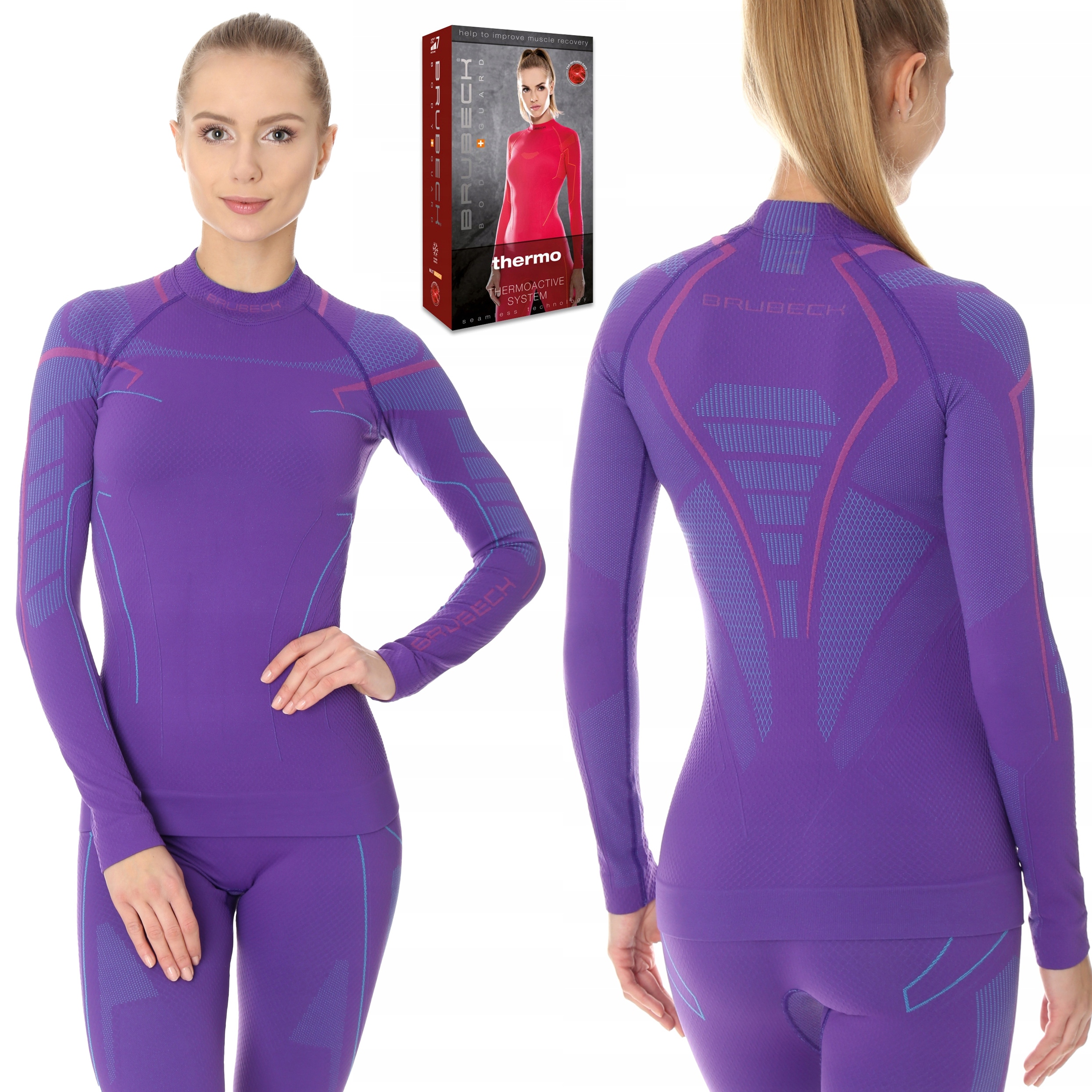 Mikina lyžařská mikina Brubeck Thermo Termo tričko XL