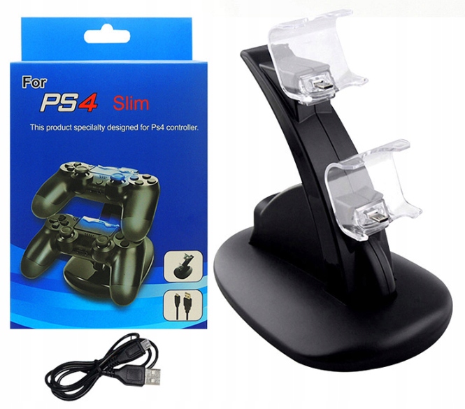 

Stacja Dokująca PS4 Ładowarka Na 2 Kontrolery Pady
