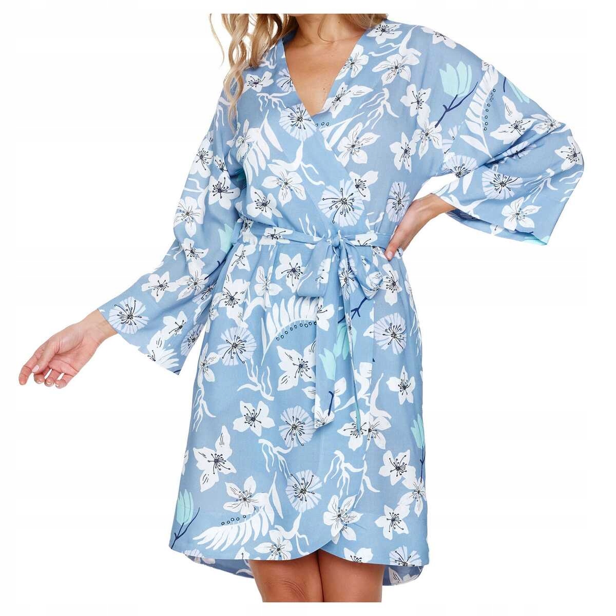 Doctornap Dámský viskózový župan se zavazováním Sww 7251 santorini L