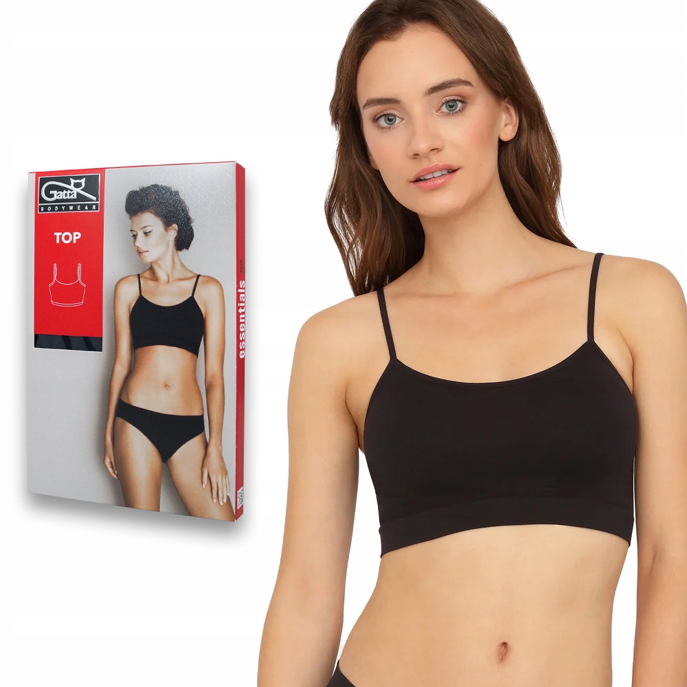 

Gatta Top Basic top wąskie ramiączka czarny r - L