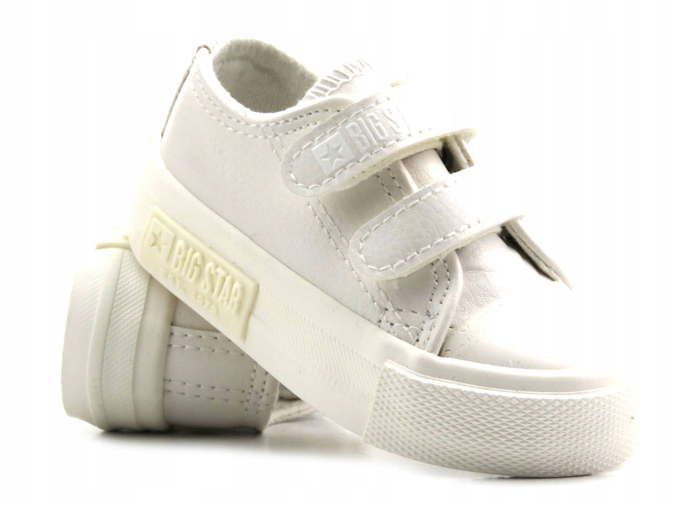 

Trampki Dziecięce Big Star KK374093 Białe Na Rzepy