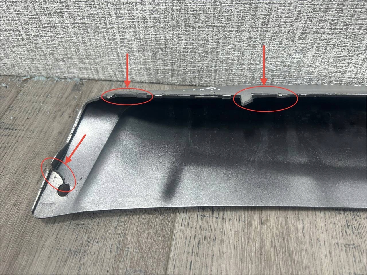 MG HS LIFT 2022-2024 SPOILER nárazníku předek 10878161
