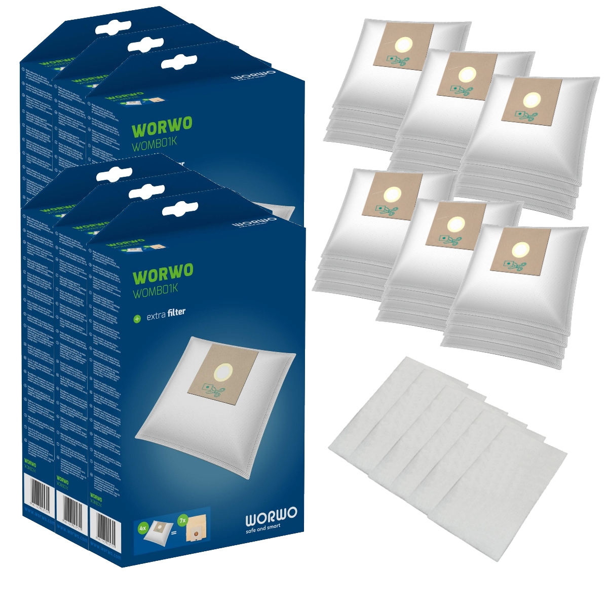 

24x Worki do odkurzacza uniwersalne do przycięcia