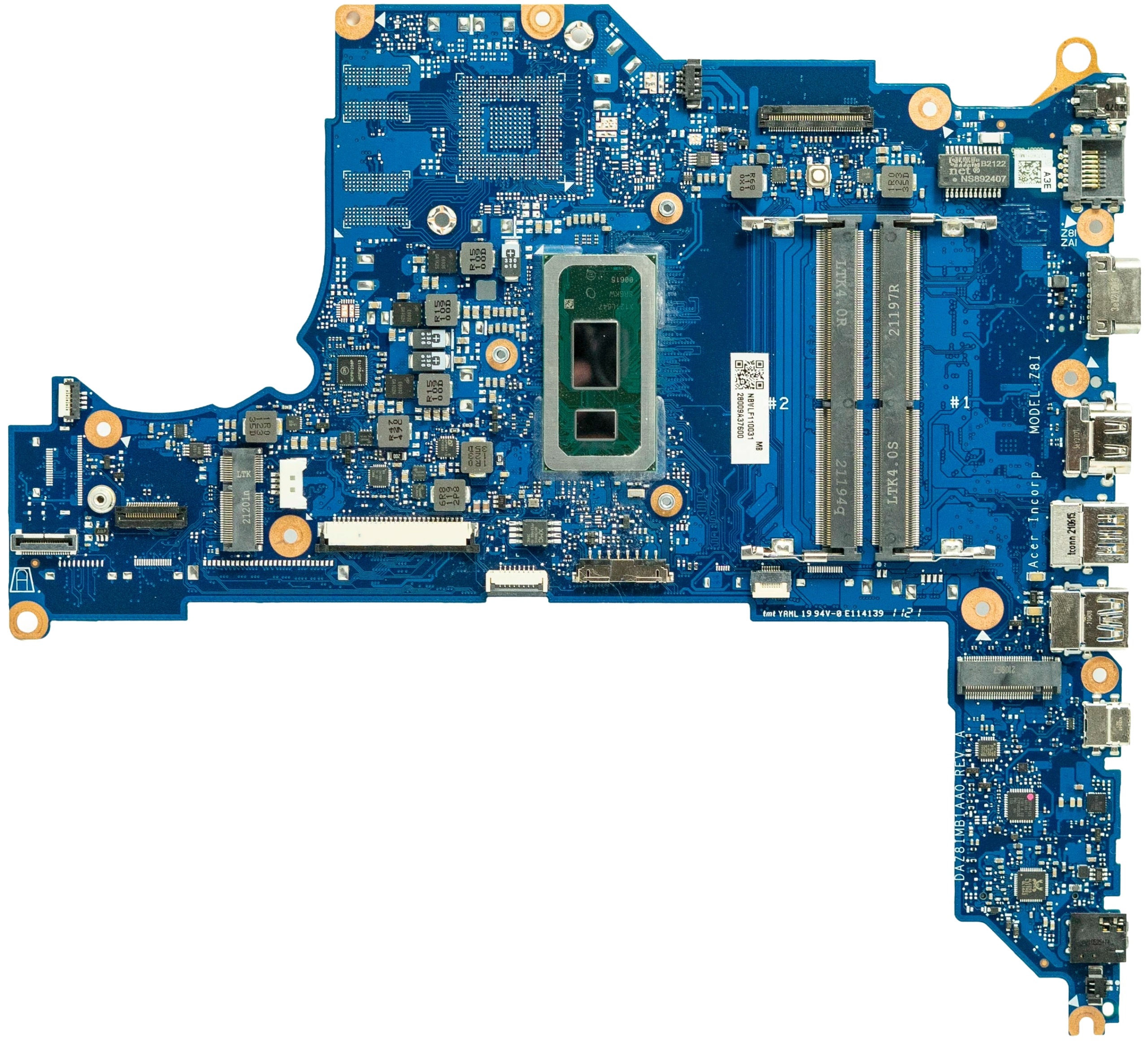 Základní deska pro acer TravelMate TMP214-52 TMP215-53 I7-10510U DAZ8IMB1AA0