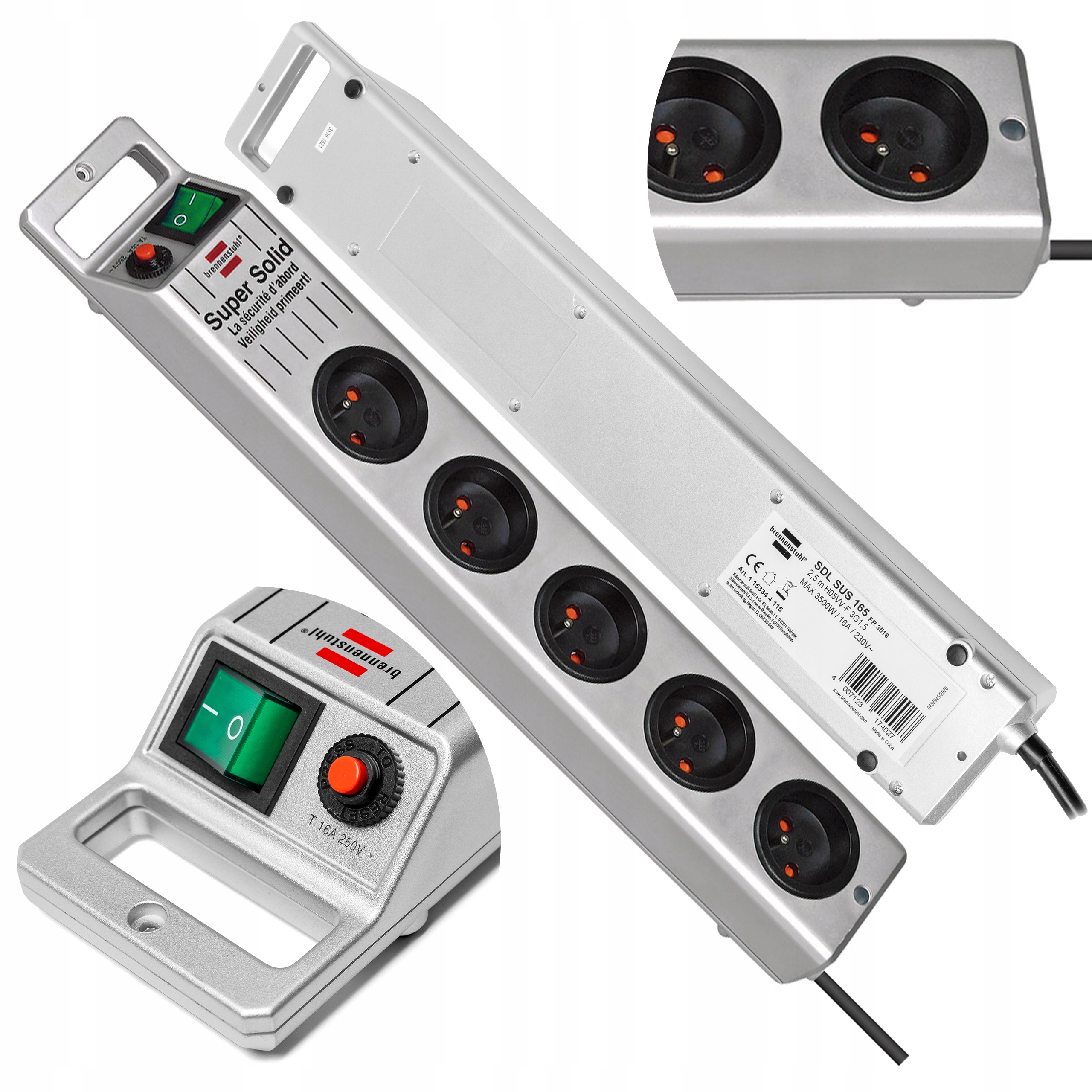 

Listwa Zasilająca przedłużacz 5G Brennenstuhl 2,5m