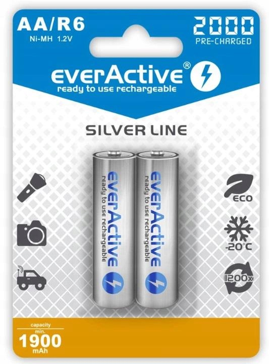

Akmulatorki Everactive R6/AA Ni-MH 2000 mAh 2 szt