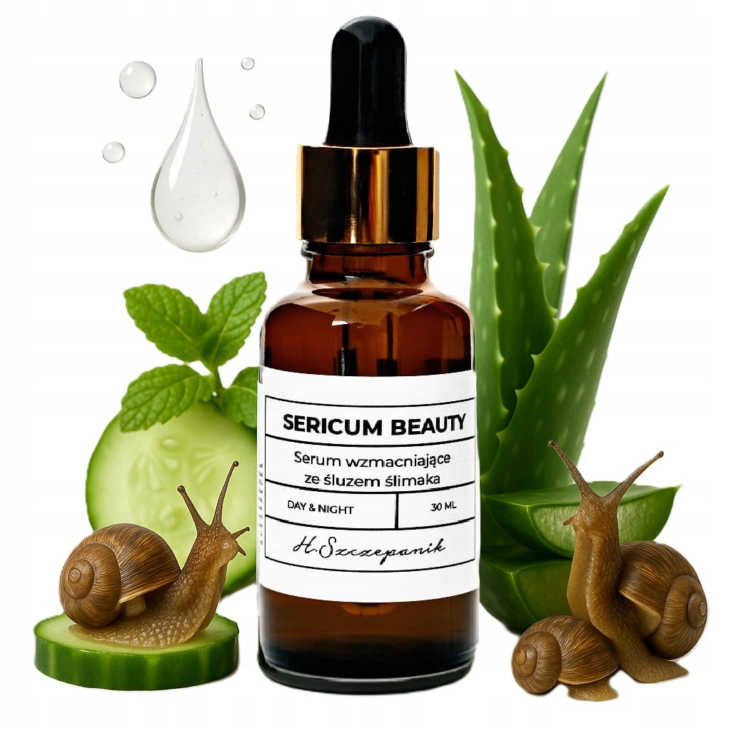 Sérum s hlemýždím slizem na vrásky a pigmentové skvrny 30 ml Sericum Beauty