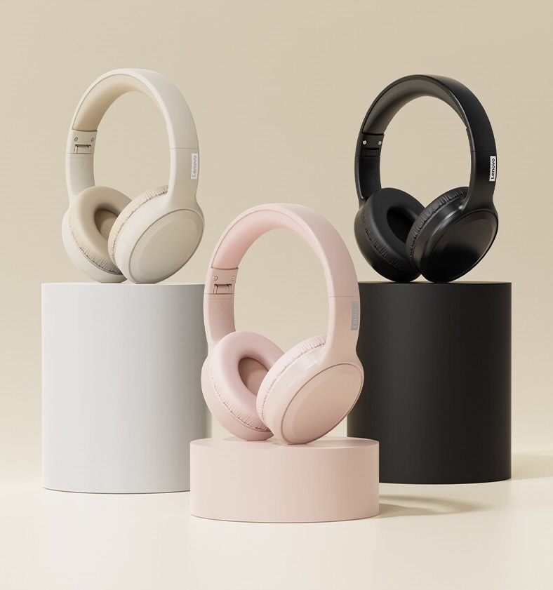 SŁUCHAWKI BEZPRZEWODOWE NAUSZNE BLUETOOTH Z MIKROFONEM DO TELEFONU ROZMÓW Marka Lenovo