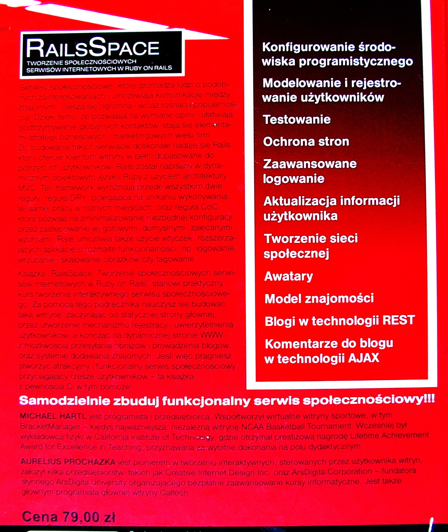 RAILSSPACE TWORZENIE SPOŁECZNOŚCIOWYCH SERWISÓW Gatunek Webmastering