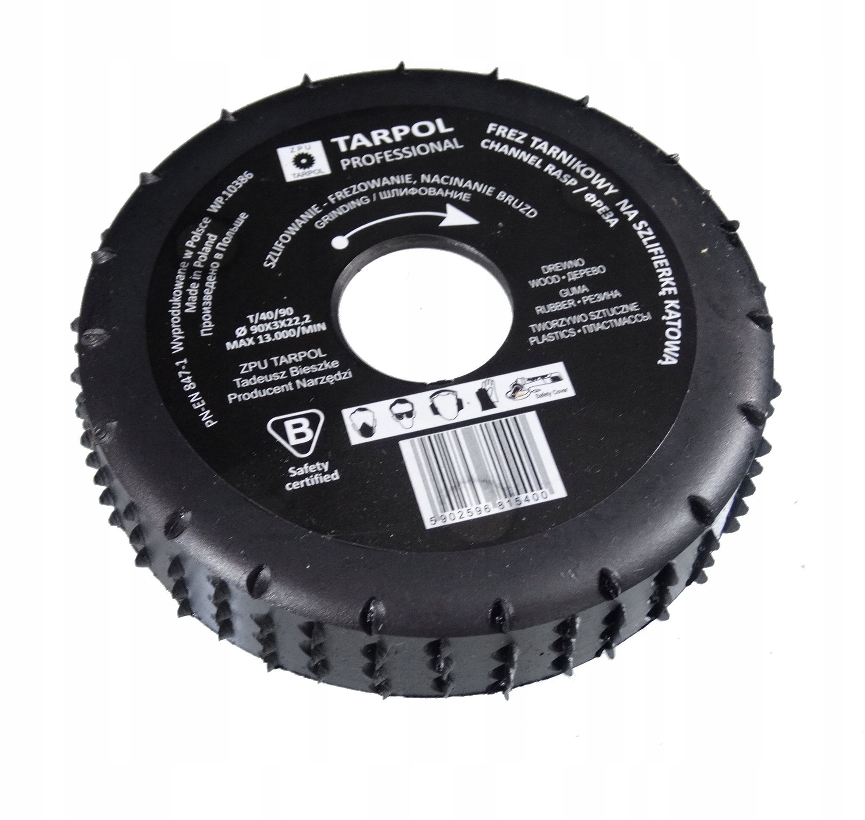

Tarnik Tarcza do szlifowania drewna 90mm T40 Frez