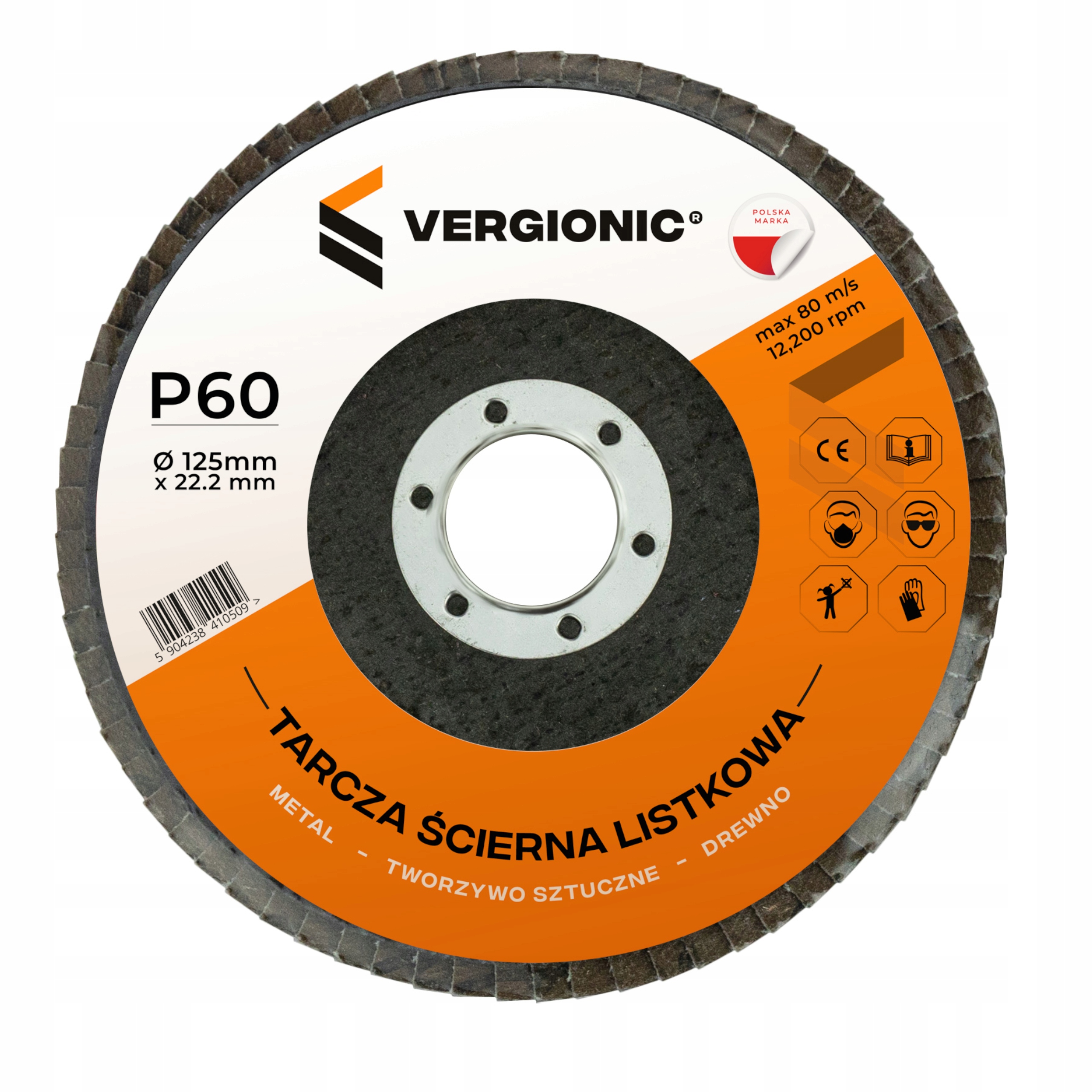 

Tarcza do szlifowania lamelka 125mm 60g