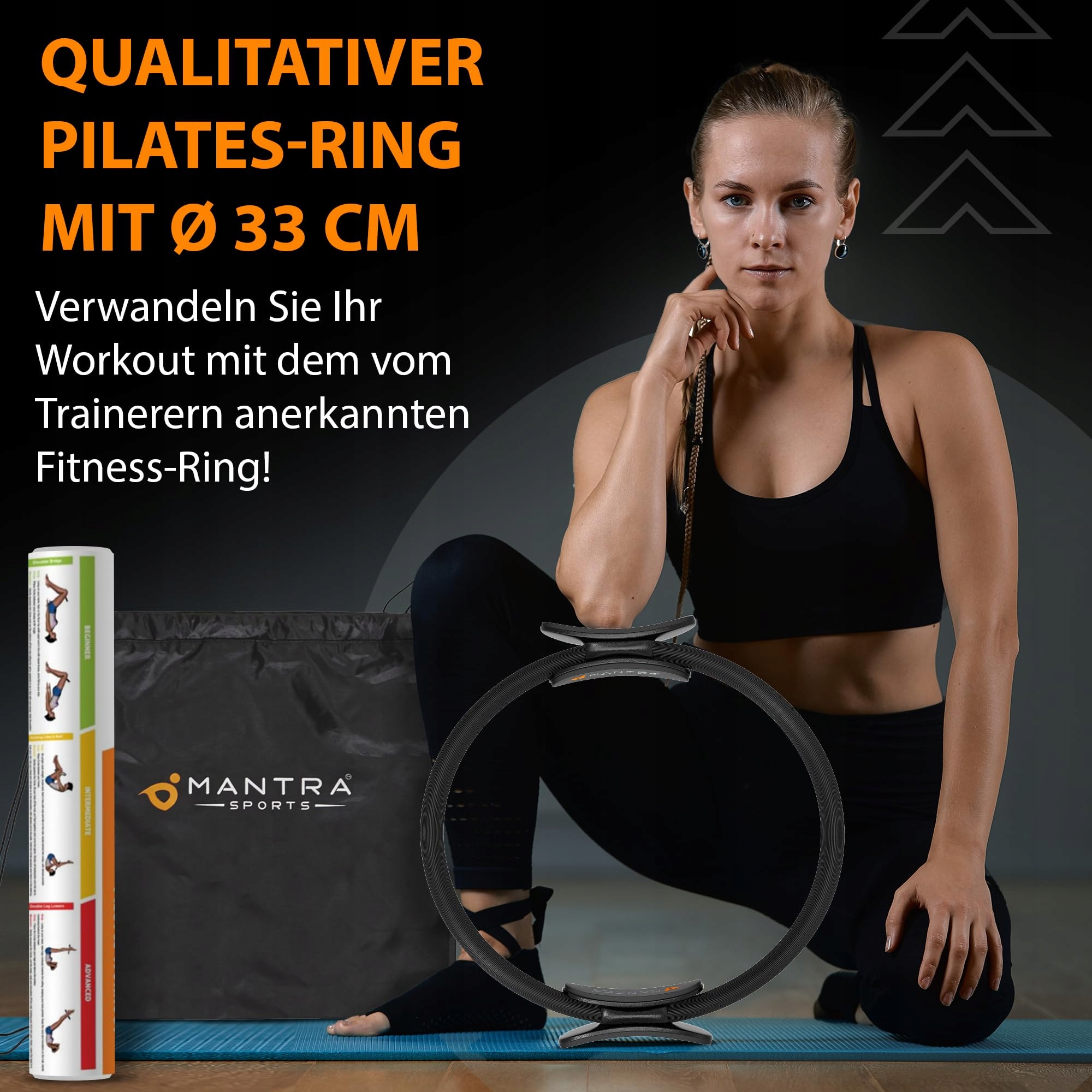 MANTRA SPORTS Pilates Ring Trening Fitness Dla Kobiet i Mężczyzn W Domu — miniatura 2