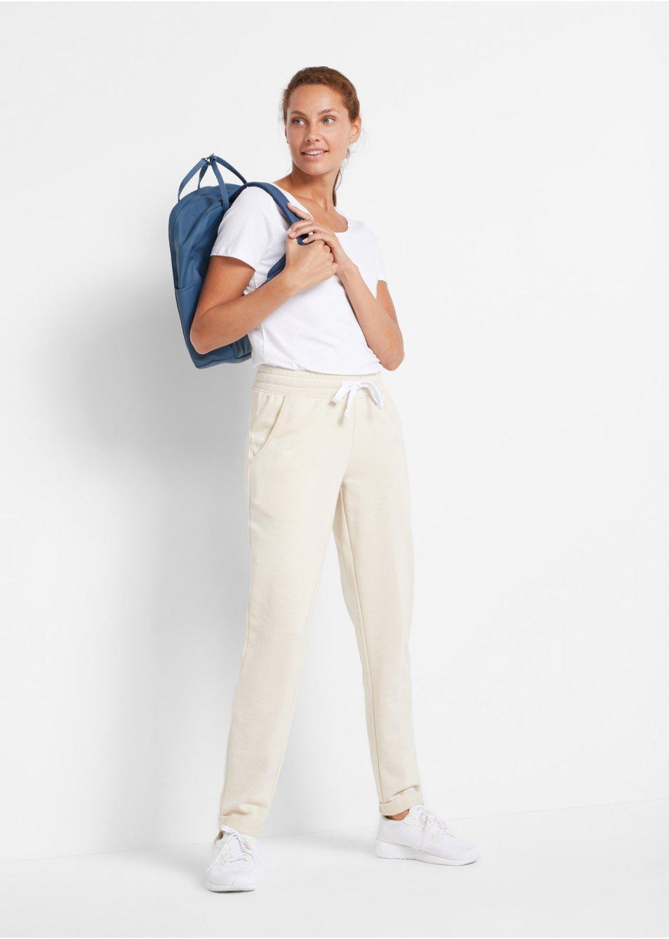 FI5017 BEŻOWE SPODNIE DRESOWE DAMSKIE__40 Fason inny