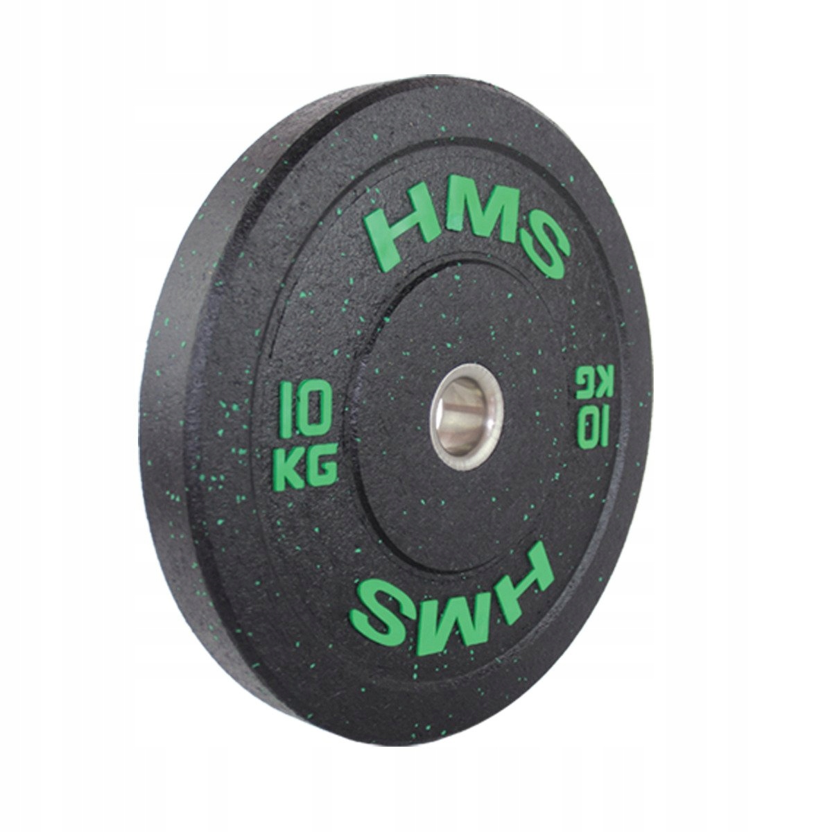 Gumovaný bumper talíř 10 kg závaží pro crossfitovou činku Hms
