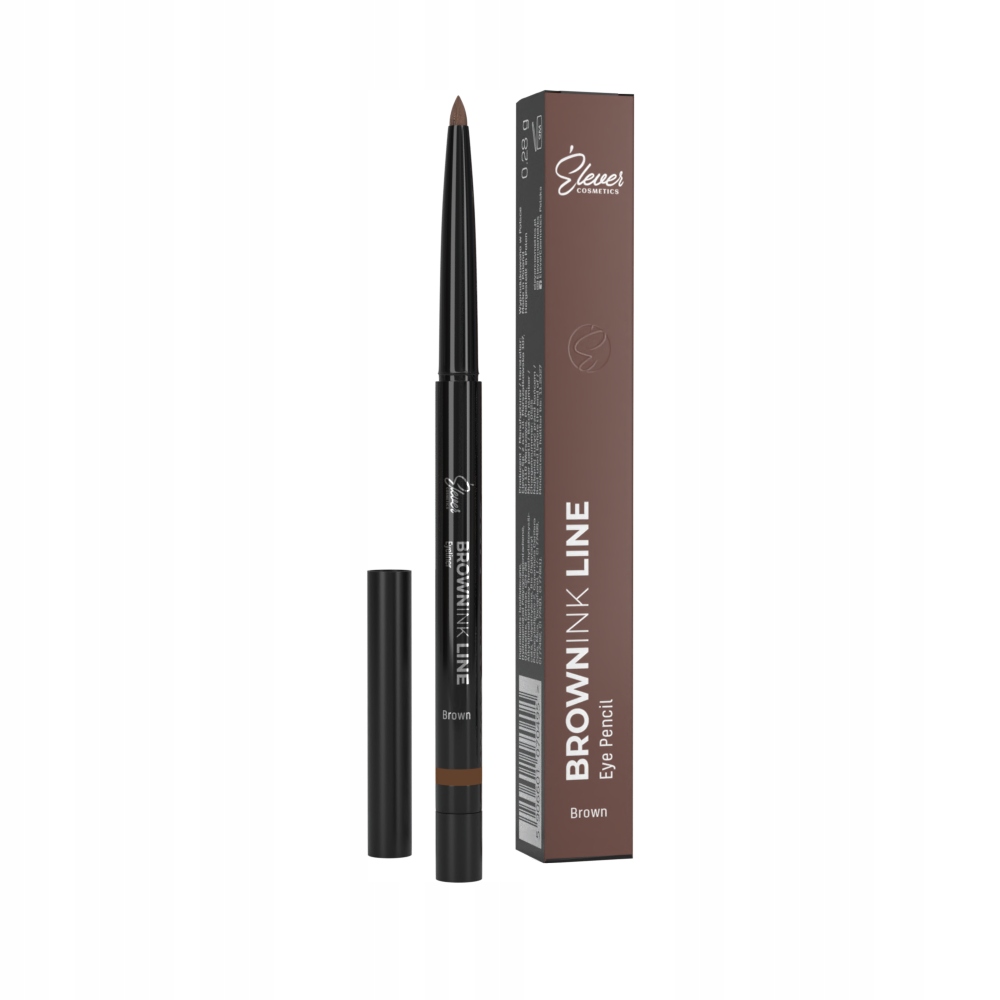 EleverCosmetics Brownink line voděodolná tužka na oči s oční linkou, hnědá