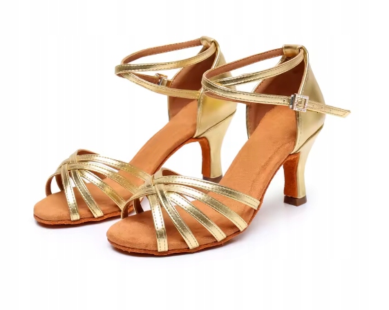 Buty Do Tańca R 39 Latino 24,5 CM Obcas 7 CM Damskie 456