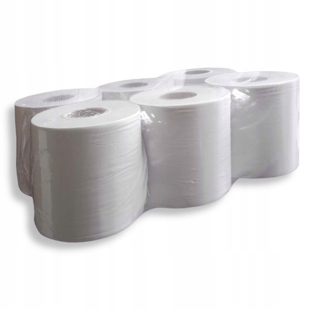 Levně Papírový Ručník Čisticí Utěrka Celulóza Bílý Měkký Savý Rolka Velká