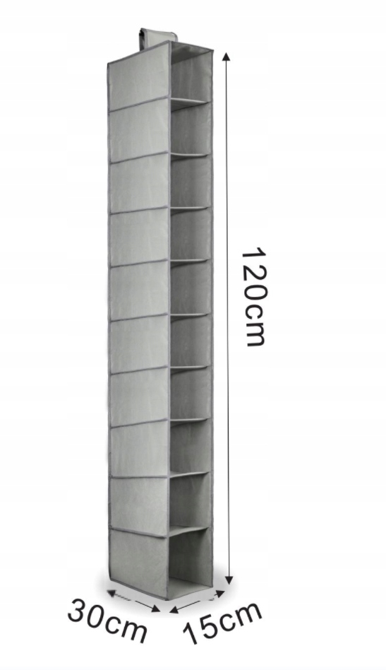 

Organizer Wiszący Do Szafy Wieszak 10 Półek Regał