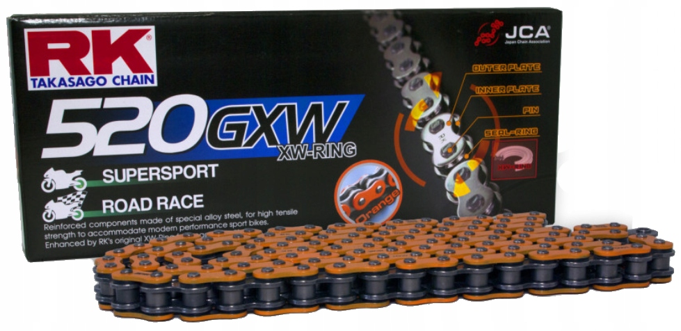 Řetězová sada RK520GXW/114 Suzuki Gsx-r 600 06-15 Nová