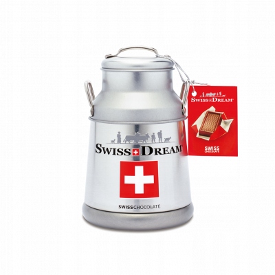 Čokoládky Neapolitanki Swiss Dream 125 g v plechovce jako dárek