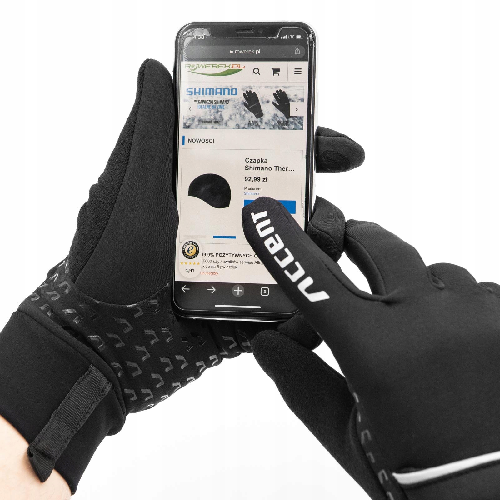 Rękawiczki zimowe ocieplane Thermal z pokrowcem M EAN (GTIN) 5902175650200