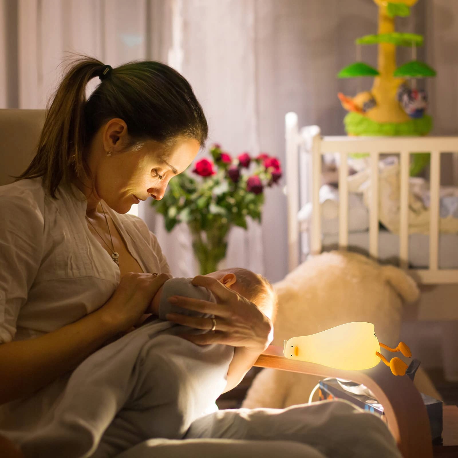 CECOMBINE ENTE LED Lampka Nocna Dla Dzieci USB Timer Dotykowa — miniatura 4