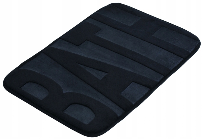 

Dywanik Łazienkowy Czarny Wzór Mata 60x40 cm